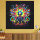 Meditatie en sereniteit canvas afdruk (Insitu (Woonkamer))