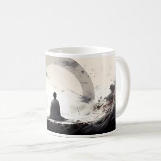 Meditatie en vrede koffiemok (Voorkant rechts)