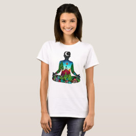 meditatie en yoga t-shirt