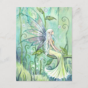 Meditatie Fairy Illustratie Kunst Briefkaart