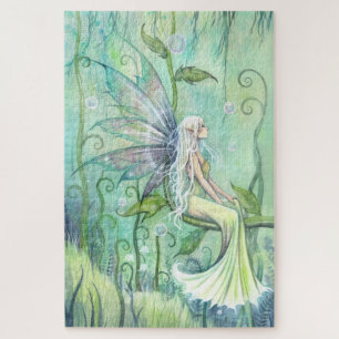 Meditatie fee fantasie kunstwerk door Molly Harris Legpuzzel