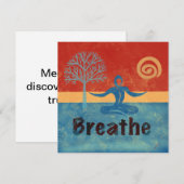 Meditatie Flat Note Kaart (Voorkant / Achterkant)