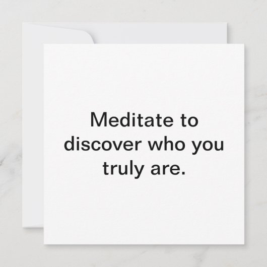 Meditatie Flat Note Kaart (Achterkant)