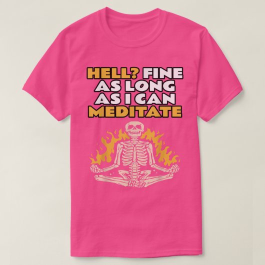 Meditatie, Fun, Halloween, YogaPose grappig skelet T-shirt (Design voorkant)