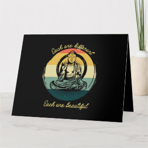 Meditatie Gezegde Elk Een Verschillende Mooie Bud Kaart