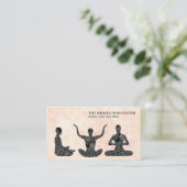 Meditatie Gezondheid & Welzijn Tribal Patroon II Visitekaartje (Staand voorkant)