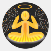Meditatie halo stickers (Voorkant)