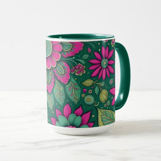 Meditatie in bloei mok (Voorkant rechts)