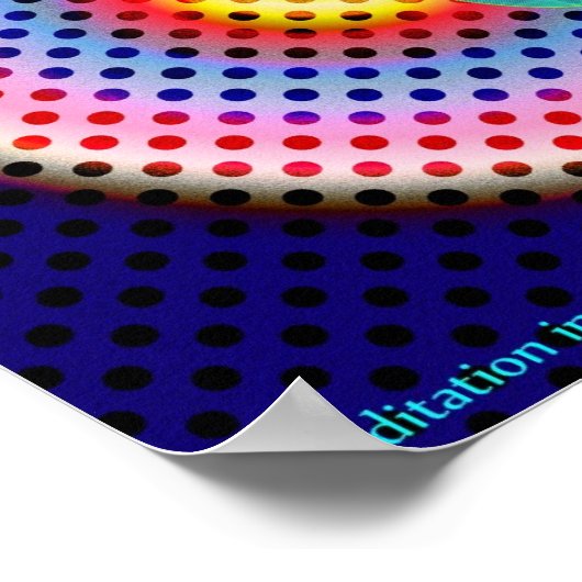 Meditatie in kleur poster (Hoek)