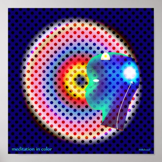 Meditatie in kleur poster (Voorkant)