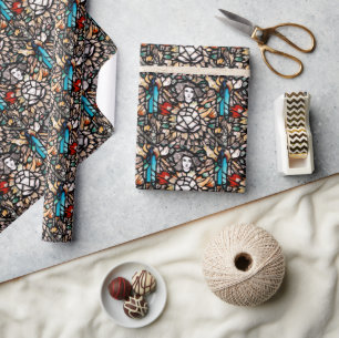 Meditatie in Kleuren: Glas-in-lood Kunst & Spiritu Cadeaupapier