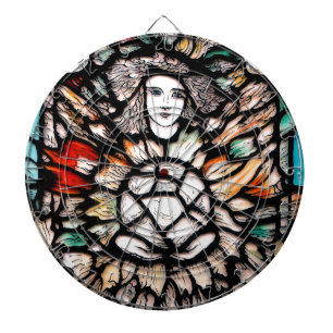 Meditatie in Kleuren: Glas-in-lood Kunst & Spiritu Dartbord