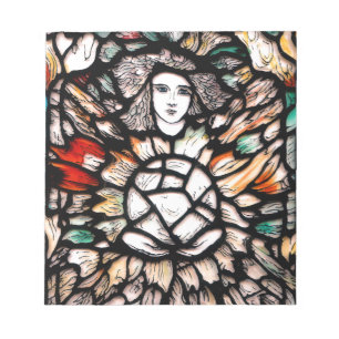 Meditatie in Kleuren: Glas-in-lood Kunst & Spiritu Notitieblok