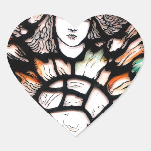 Meditatie in kleuren hart sticker