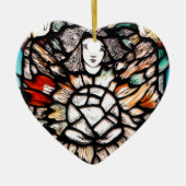 Meditatie in kleuren. keramisch ornament (Voorkant)