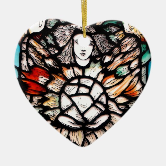 Meditatie in kleuren. keramisch ornament (Voorkant)