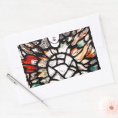 Meditatie in kleuren rechthoekige sticker (Envelop)