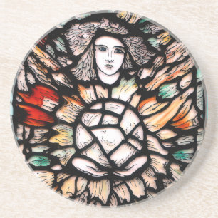 Meditatie in kleuren. zandsteen onderzetter