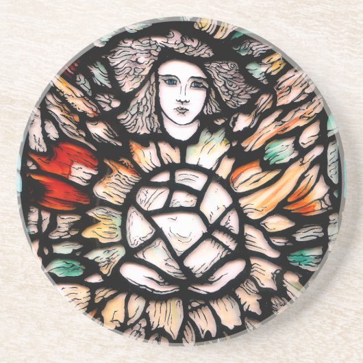 Meditatie in kleuren. zandsteen onderzetter (Voorkant)