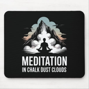 Meditatie in krijtstofwolken Rotsbeklimmer Zen Muismat