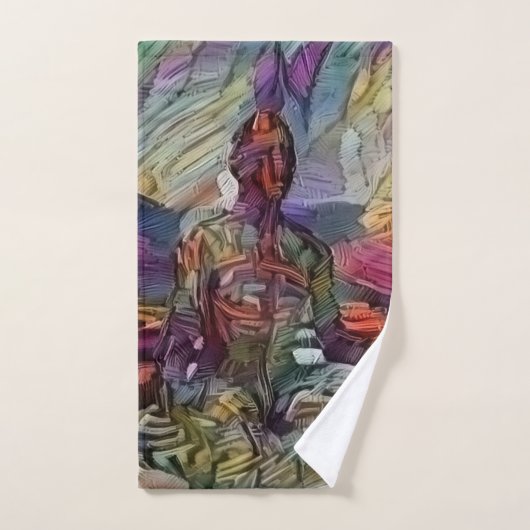 Meditatie in lotus handdoek (Handdoek)