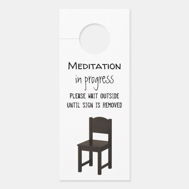 Meditatie in uitvoering Door Hanger (Voorkant)