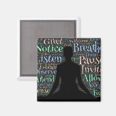 Meditatie inspiratie magneet (Voorkant / Achterkant)