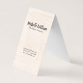 Meditatie-instructeur gespikkelde marmer visitekaartje (Achterkant)