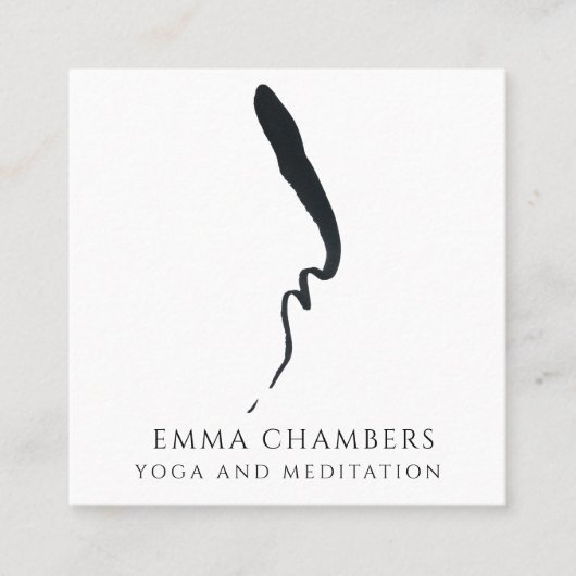 Meditatie-instructies Vierkante Visitekaartje (Voorkant)