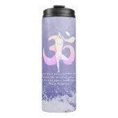 Meditatie Instructor Yoga Pose OM Quote Thermosbeker (Voorkant)