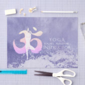 Meditatie Instructor Yoga Pose OM Quote Tissuepapier (Craft)