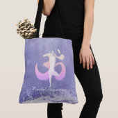 Meditatie Instructor Yoga Pose Om Sign Tote Bag (Dichtbij)