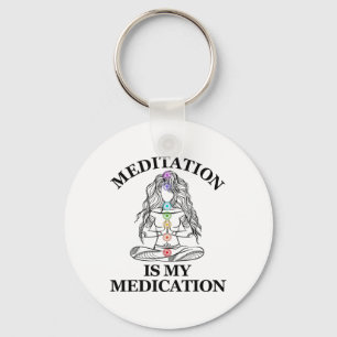 Meditatie Is Mijn Medicijn Kundalini Yoga Chakra Sleutelhanger