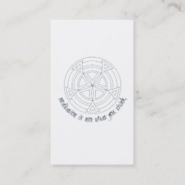 Meditatie is niet wat je denkt visitekaartje