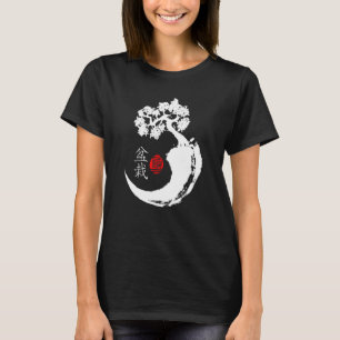 Meditatie Japans Bonsai T-shirt Yin Yang Buddhist 
