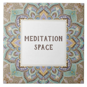 Meditatie Kamer Ruimte Naambord Mandala Tegeltje