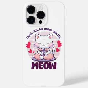 Meditatie kat - Kawaii kat Case-Mate iPhone 14 Pro Max Hoesje