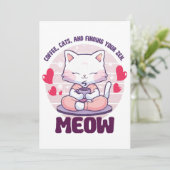 Meditatie kat - Kawaii kat Kaart (Staand voorkant)