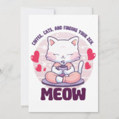 Meditatie kat - Kawaii kat Kaart (Achterkant)