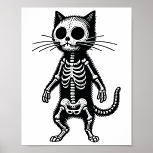 Meditatie Kat Yoga Houding Ontspannend Dier Poster
