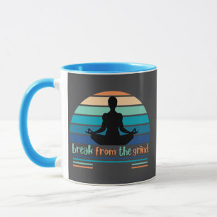 Meditatie koffiemok mok