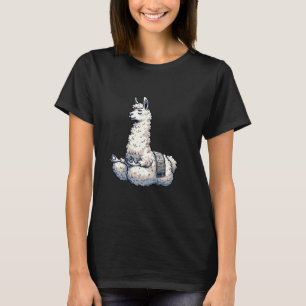 Meditatie Lama Yoga Houding Ontspannend Dier T-shirt