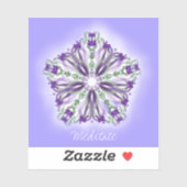 *~* Meditatie Licht Ster Mandala Vinyl Sticker (Vel)