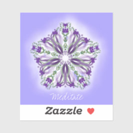 *~* Meditatie Licht Ster Mandala Vinyl Sticker