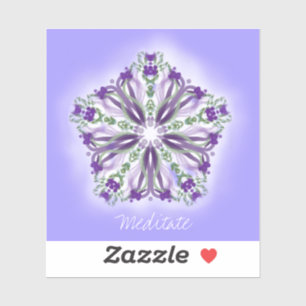 *~* Meditatie Licht Ster Mandala Vinyl Sticker