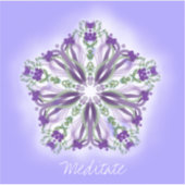 *~* Meditatie Licht Ster Mandala Vinyl Sticker (Voorkant)