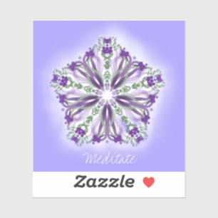 *~* Meditatie Lichtster Mandala Vinyl Sticker