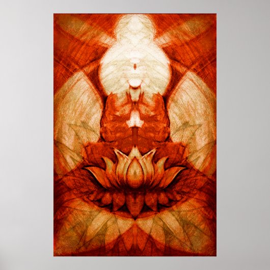 Meditatie.Lotus4 Poster (Voorkant)