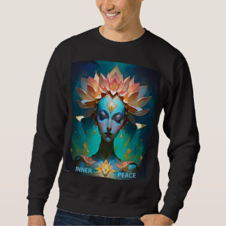 MEDITATIE LOTUS GODIN SPIRITUELE KUNST T-SHIRT