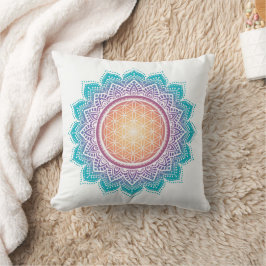Meditatie, Mandala, Bloem des levens Kussen